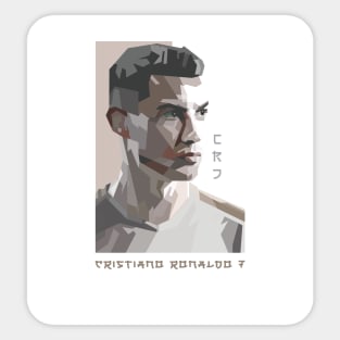 Cristiano Ronaldo In Vector Art Style Sticker